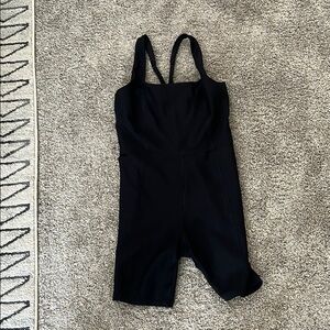 YPB Abercrombie active black seamless romper